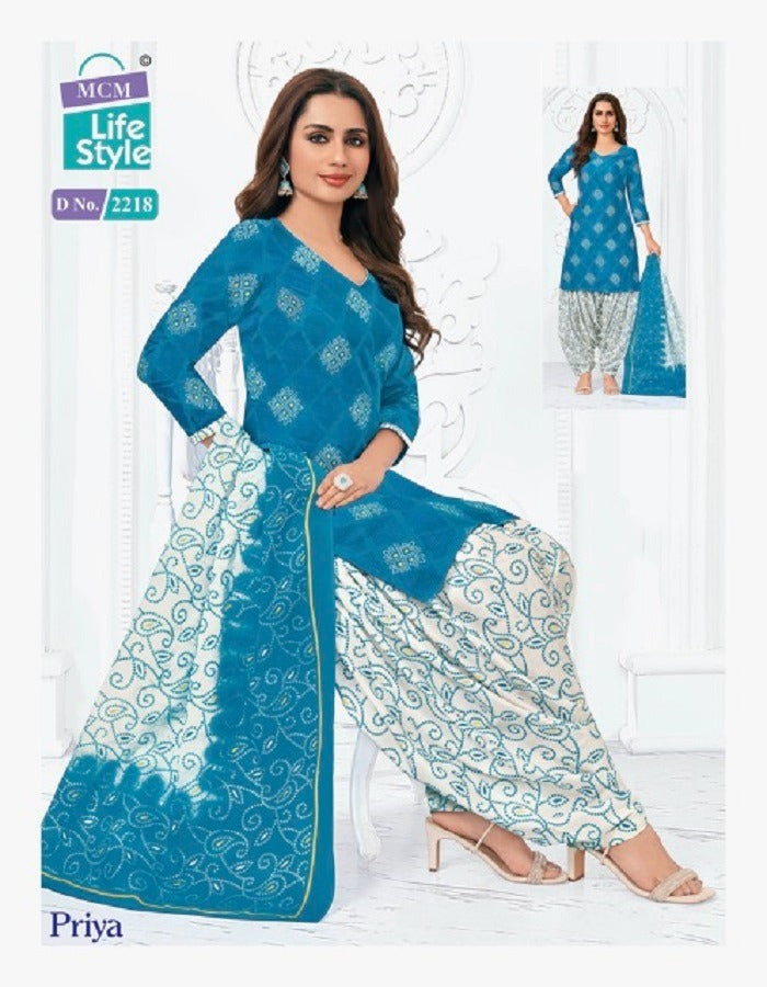 Priya Vol 22 Mcm Lifestyle Cotton Dress Material