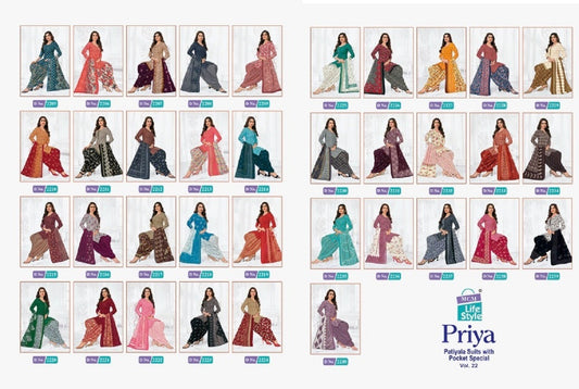 Priya Vol 22 Mcm Lifestyle Cotton Dress Material