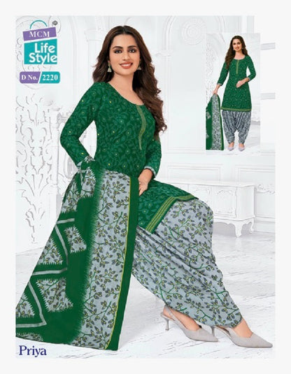 Priya Vol 22 Mcm Lifestyle Cotton Dress Material