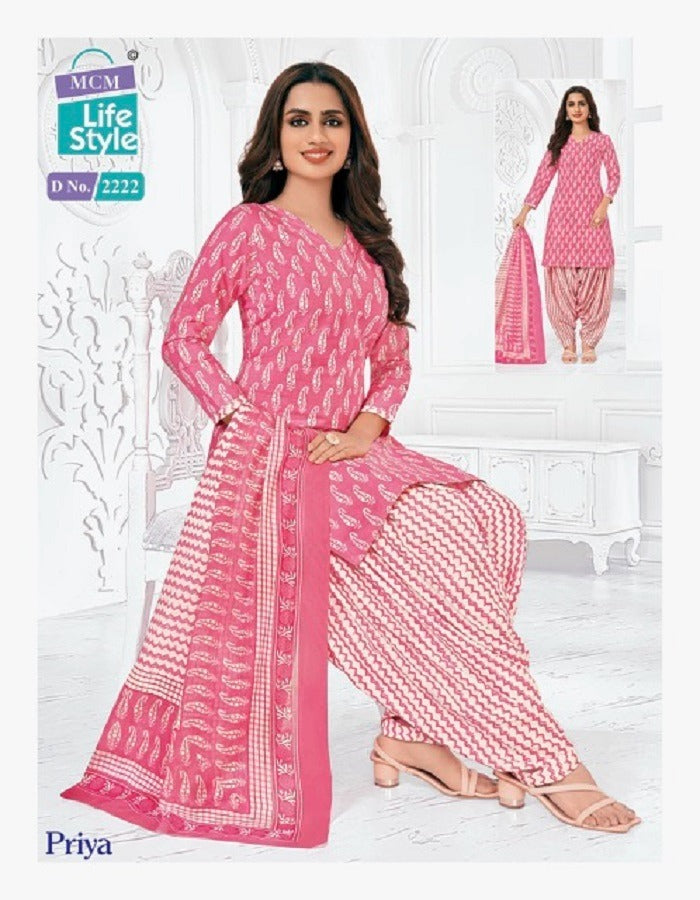 Priya Vol 22 Mcm Lifestyle Cotton Dress Material