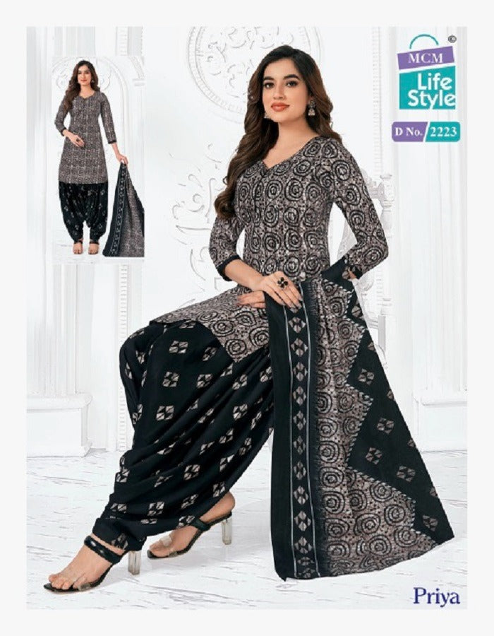 Priya Vol 22 Mcm Lifestyle Cotton Dress Material