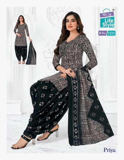 Priya Vol 22 Mcm Lifestyle Cotton Dress Material