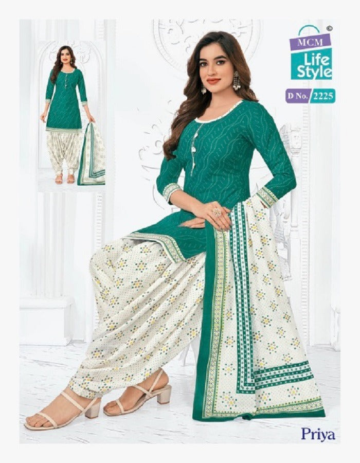 Priya Vol 22 Mcm Lifestyle Cotton Dress Material