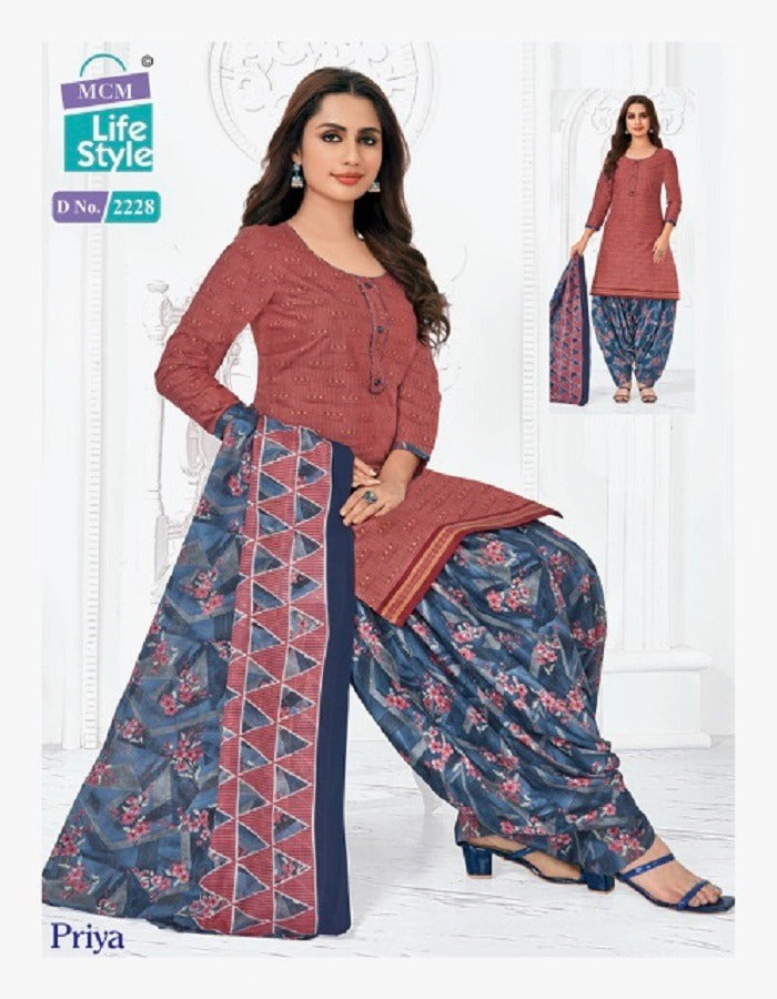Priya Vol 22 Mcm Lifestyle Cotton Dress Material