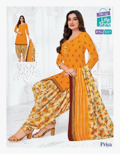 Priya Vol 22 Mcm Lifestyle Cotton Dress Material