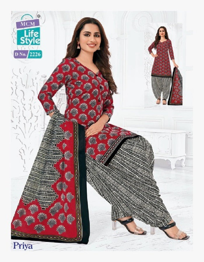 Priya Vol 22 Mcm Lifestyle Cotton Dress Material
