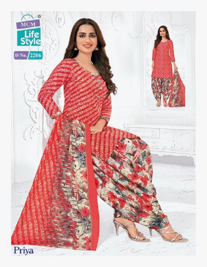 Priya Vol 22 Mcm Lifestyle Cotton Dress Material