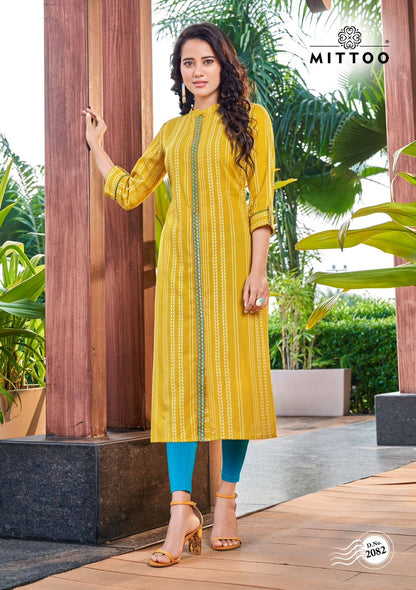 Priyal Vol 11 Mittoo Handloom Straight Cut Kurtis