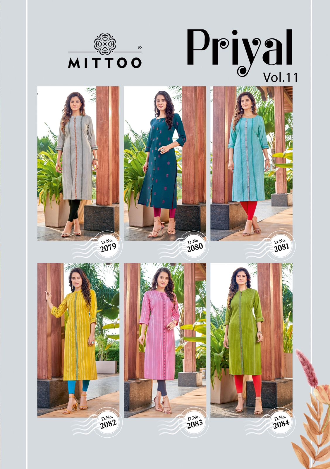 Priyal Vol 11 Mittoo Handloom Straight Cut Kurtis