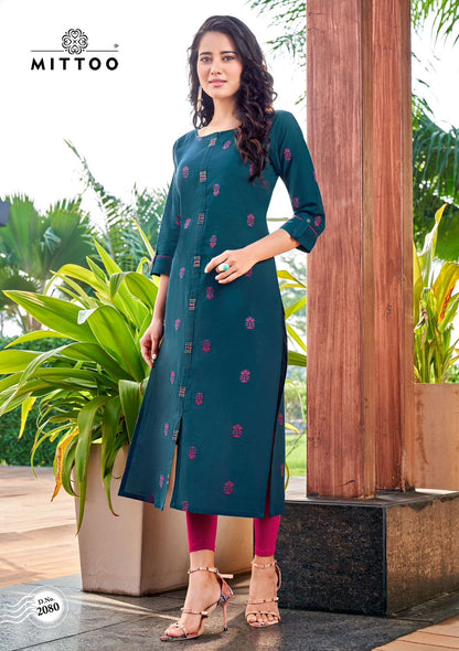 Priyal Vol 11 Mittoo Handloom Straight Cut Kurtis
