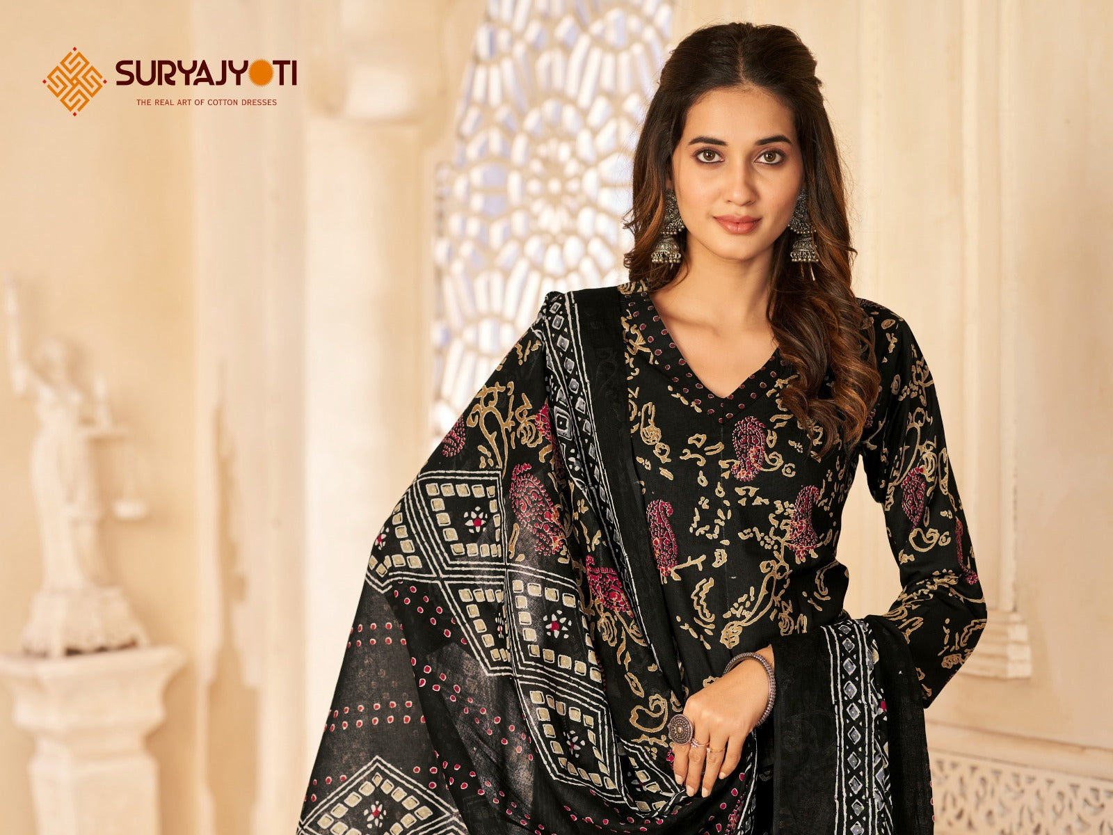 Priyal Vol 1 Suryajyoti Cotton Afghani Readymade Suit