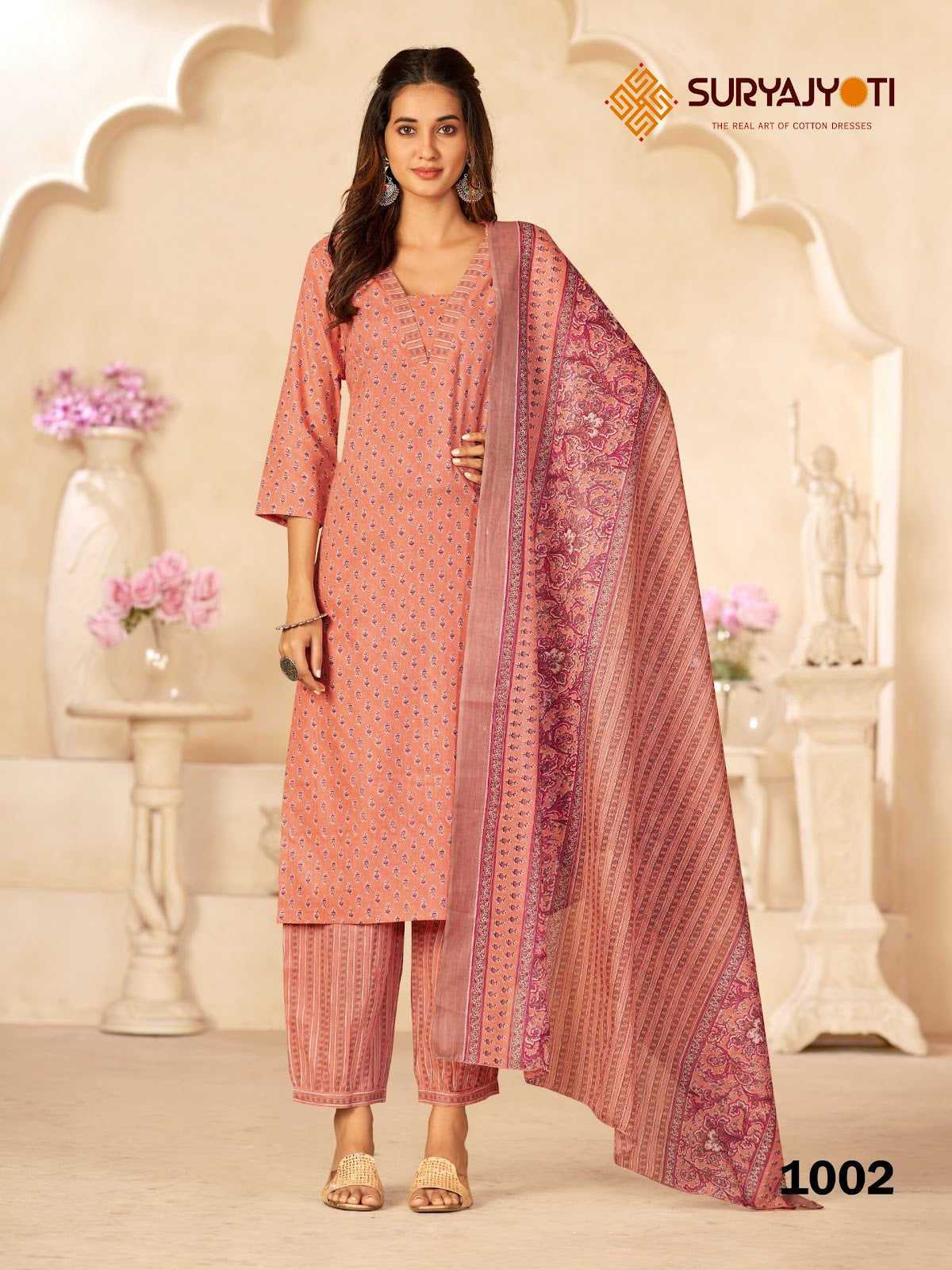Priyal Vol 1 Suryajyoti Cotton Afghani Readymade Suit