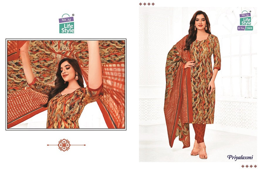 Priyalaxmi Vol 28 Mcm Lifestyle Cotton Readymade Pant Style Suits