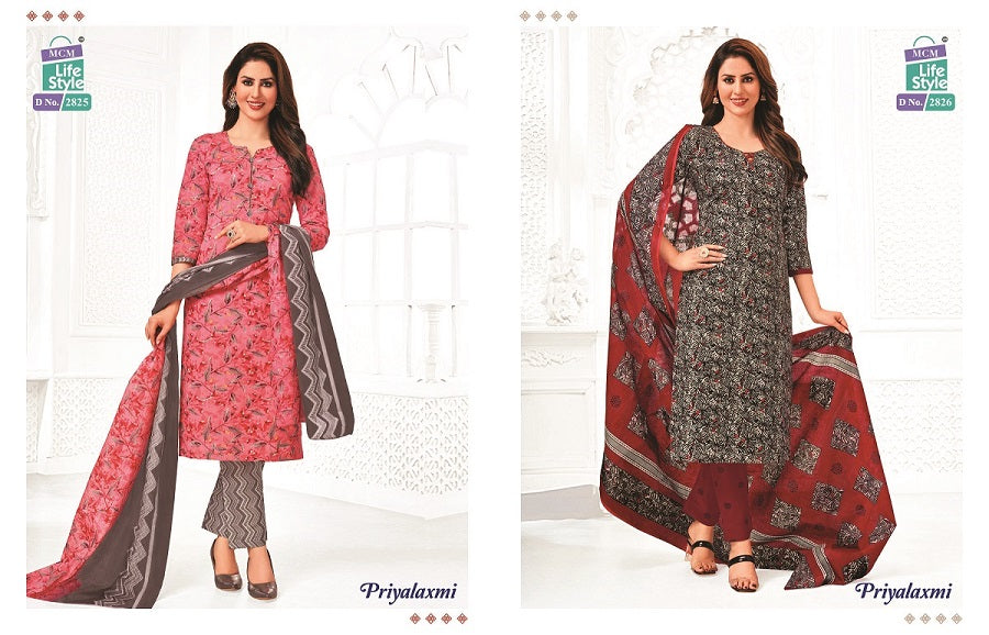 Priyalaxmi Vol 28 Mcm Lifestyle Cotton Readymade Pant Style Suits