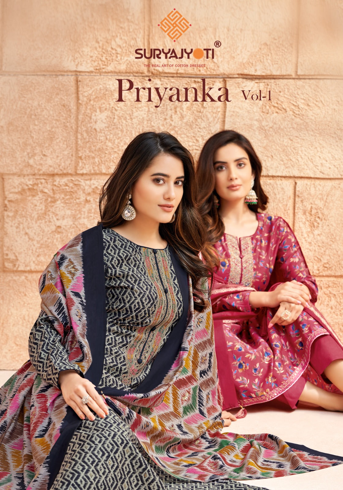 Priyanka Vol 1 Suryajyoti Modal Pant Style Suits