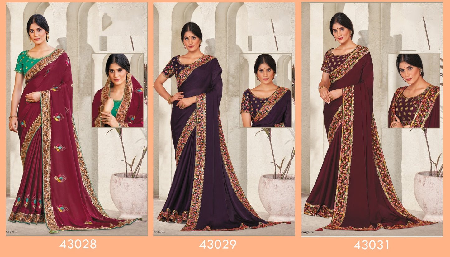 Priyanshi Mahotsav Silk Georgette Sarees
