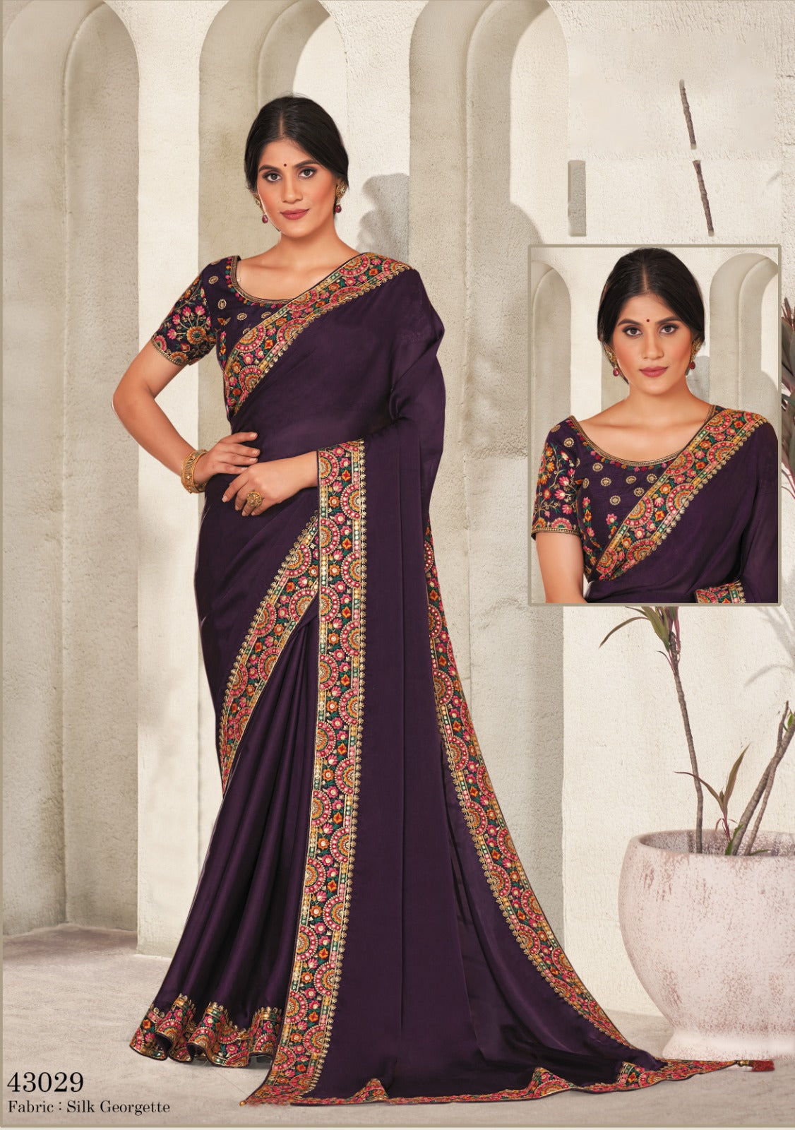 Priyanshi Mahotsav Silk Georgette Sarees