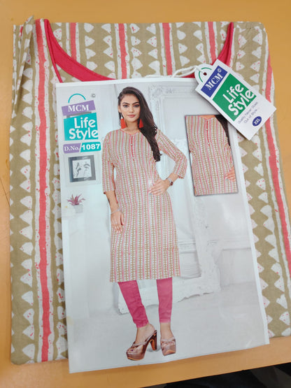 Priyatama Mcm Lifestyle Cotton Kurtis