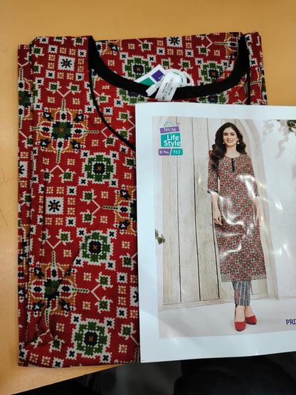 Priyatama Mcm Lifestyle Cotton Kurtis