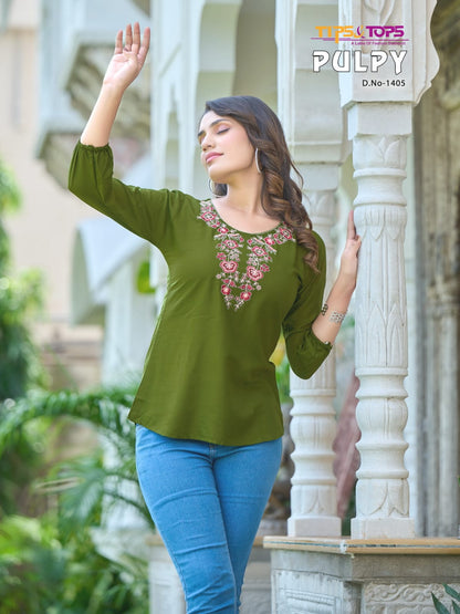 Pulpy Vol 14 Tips Tops Rayon Stylish Tops