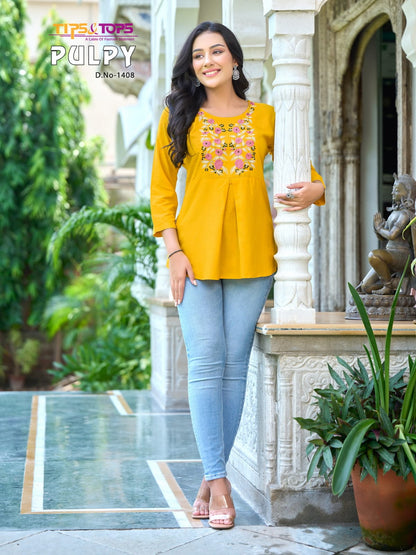 Pulpy Vol 14 Tips Tops Rayon Stylish Tops