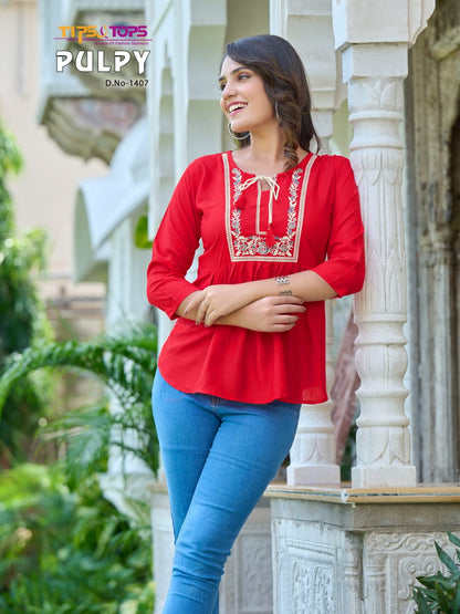 Pulpy Vol 14 Tips Tops Rayon Stylish Tops