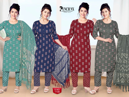 Punch-Nx Premnath Rayon Readymade Pant Style Suits