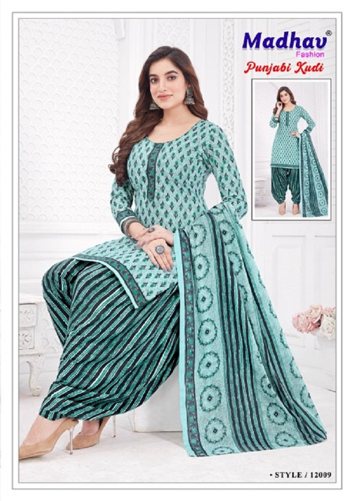Punjabi Kudi Vol 12 Madhav Fashion Cotton Dress Material