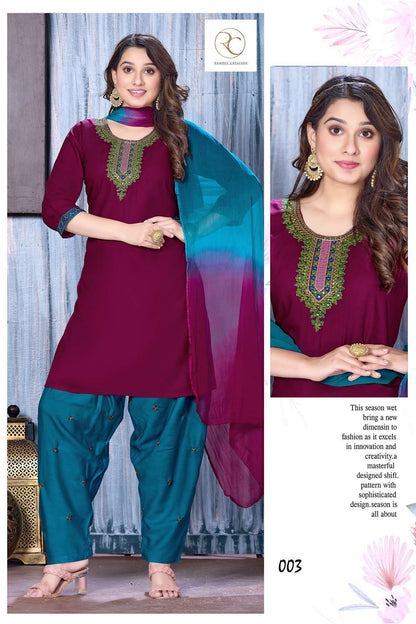 Punjabi Kudi Vol 2 Ramdev Creation Rayon Readymade Salwar Suits