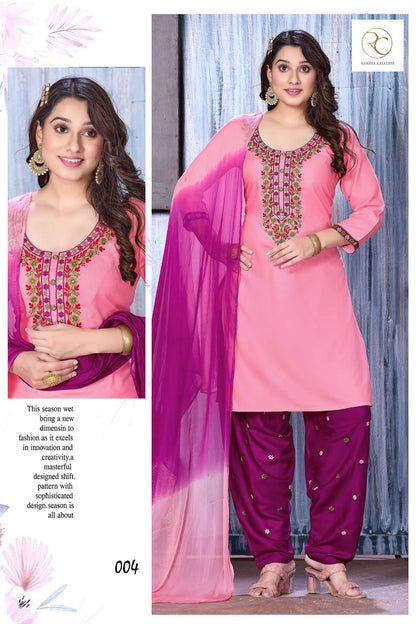 Punjabi Kudi Vol 2 Ramdev Creation Rayon Readymade Salwar Suits