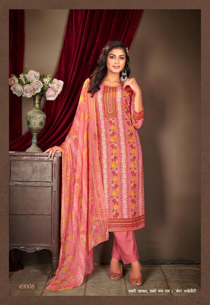 Punjabi Kudi Vol 49 Shiv Gori Silk Mills Cotton Pant Style Suits