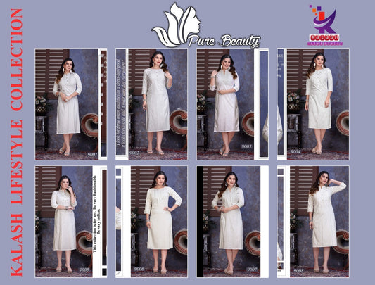 Pure Beauty Mlm Kalash Lifestyle Rayon Long Straight Kurti