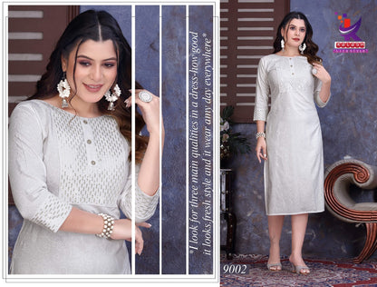 Pure Beauty Mlm Kalash Lifestyle Rayon Long Straight Kurti