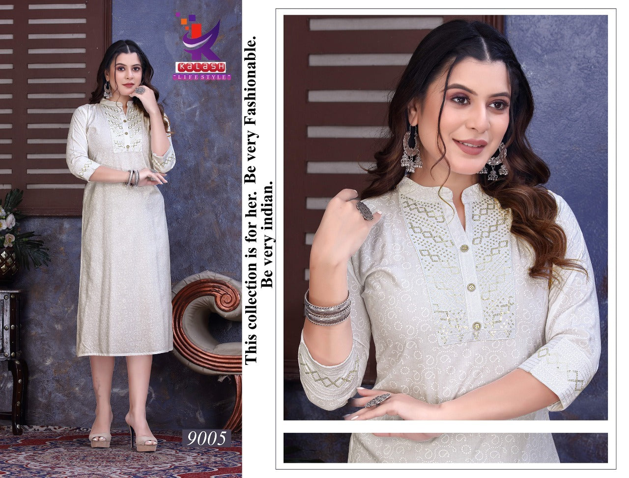 Pure Beauty Mlm Kalash Lifestyle Rayon Long Straight Kurti