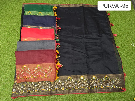 Purva-95 Kalpveli Soft Cotton Sarees