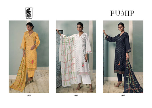 Pushp. Sahiba Cotton Lawn Pant Style Suits