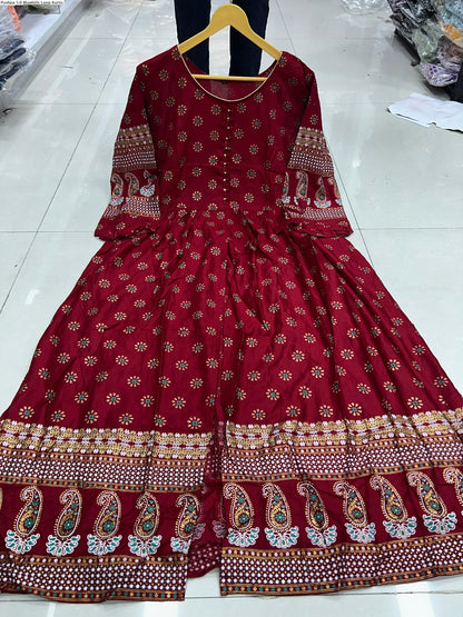 Pushpa 5.0 Bluehills Rayon Long Kurtis