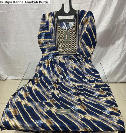 Pushpa Kanha Reyon Anarkali Kurtis