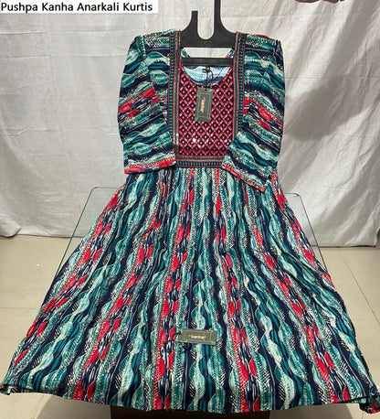 Pushpa Kanha Reyon Anarkali Kurtis