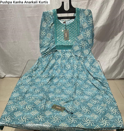 Pushpa Kanha Reyon Anarkali Kurtis