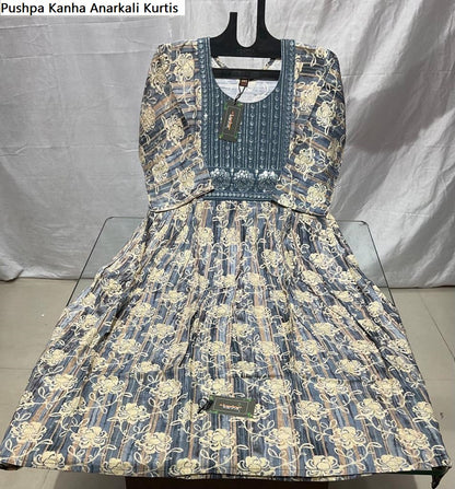Pushpa Kanha Reyon Anarkali Kurtis