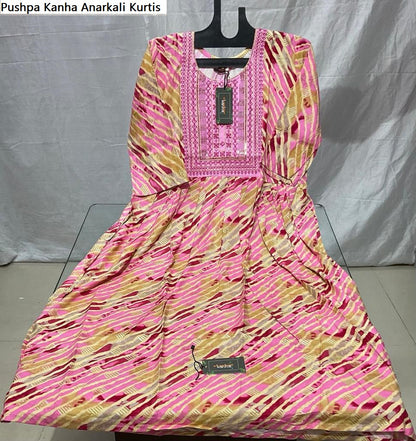Pushpa Kanha Reyon Anarkali Kurtis