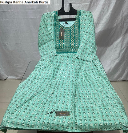 Pushpa Kanha Reyon Anarkali Kurtis