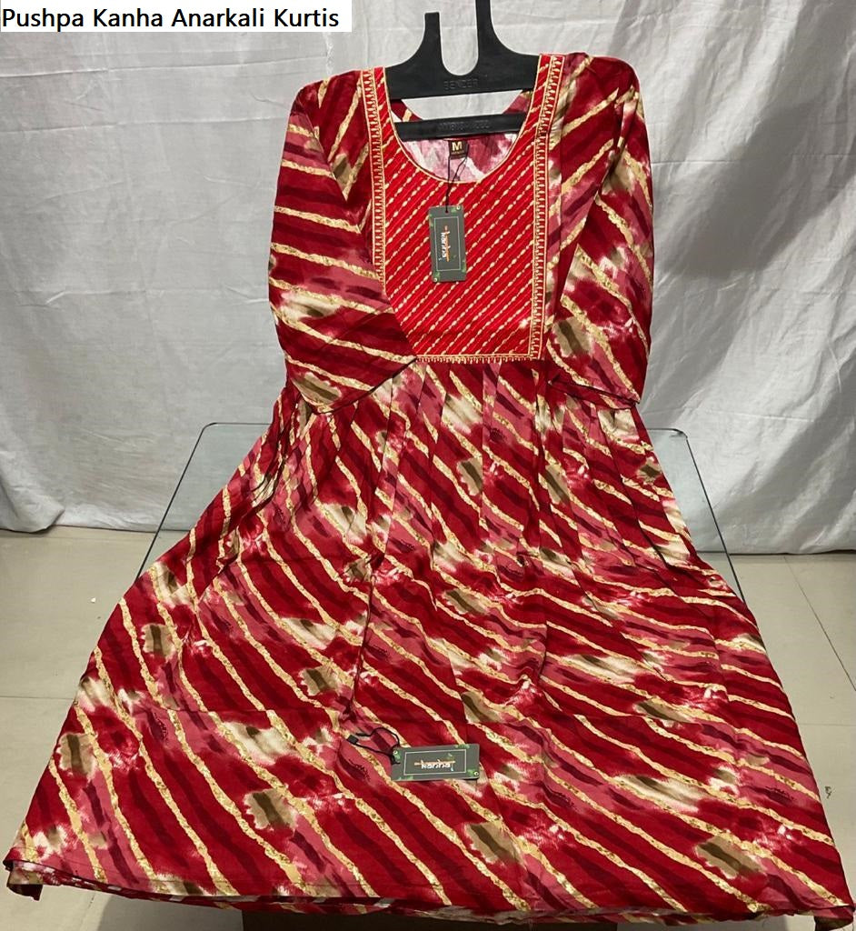 Pushpa Kanha Reyon Anarkali Kurtis