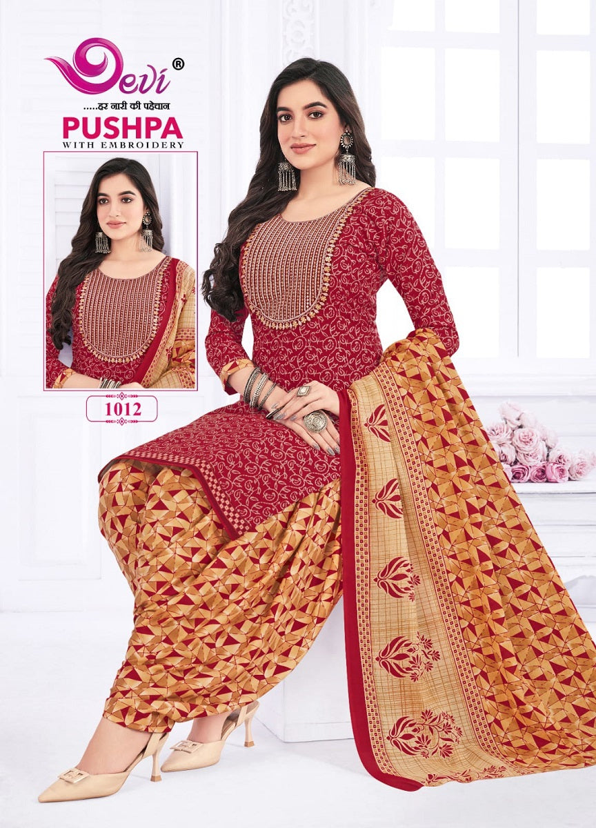 Pushpa Vol 1- With Inner Devi Readymade Cotton Patiyala Suits