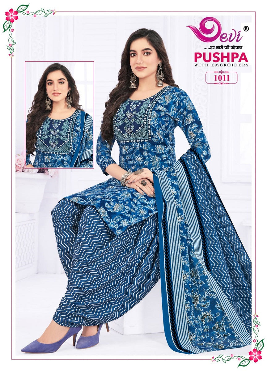 Pushpa Vol 1- With Inner Devi Readymade Cotton Patiyala Suits