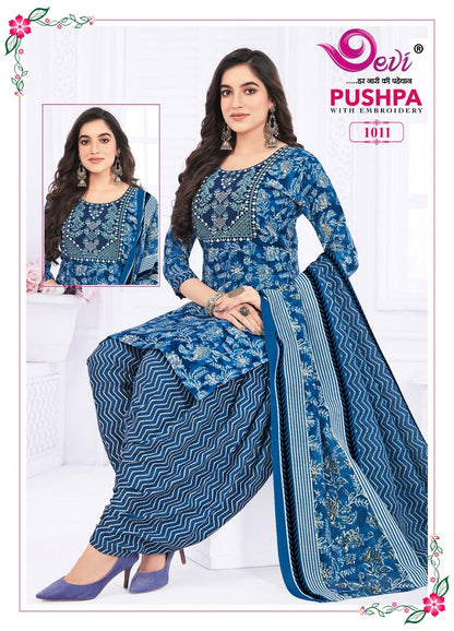 Pushpa Vol 1- With Inner Devi Readymade Cotton Patiyala Suits