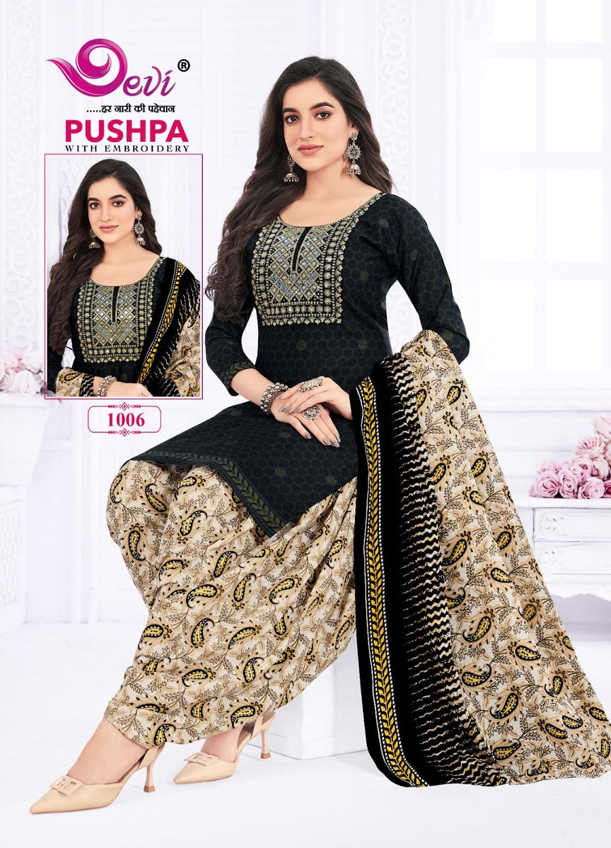 Pushpa Vol 1- With Inner Devi Readymade Cotton Patiyala Suits