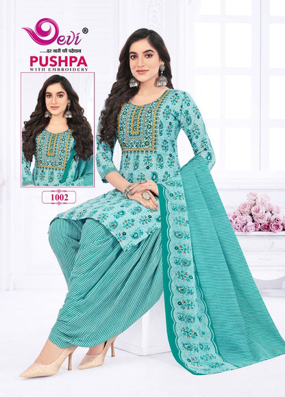 Pushpa Vol 1- With Inner Devi Readymade Cotton Patiyala Suits
