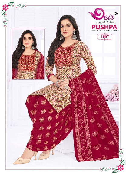 Pushpa Vol 1- With Inner Devi Readymade Cotton Patiyala Suits